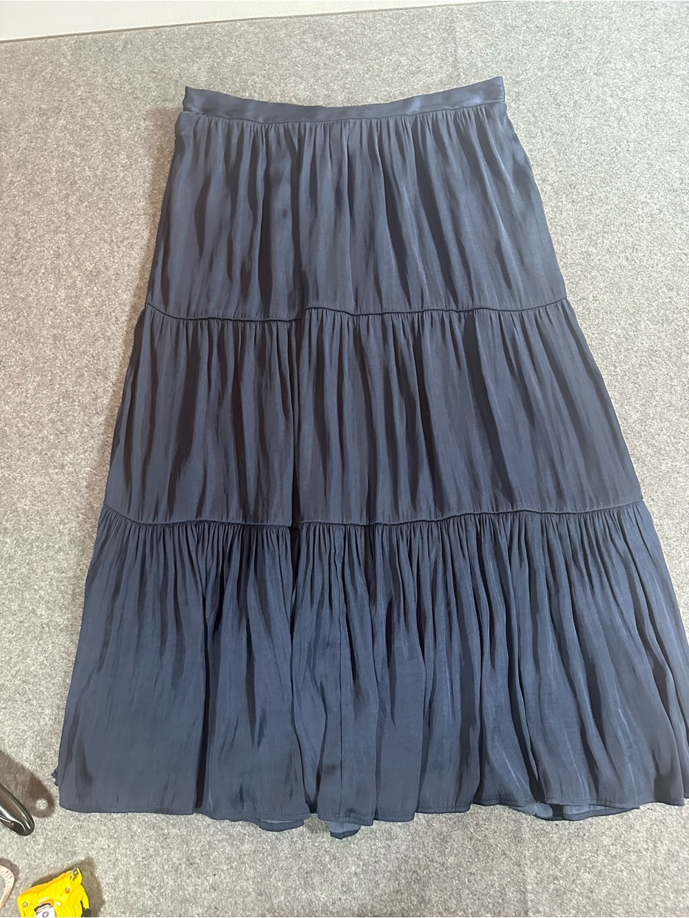 Y2K  Nine West Blue Tiered Maxi Skirt